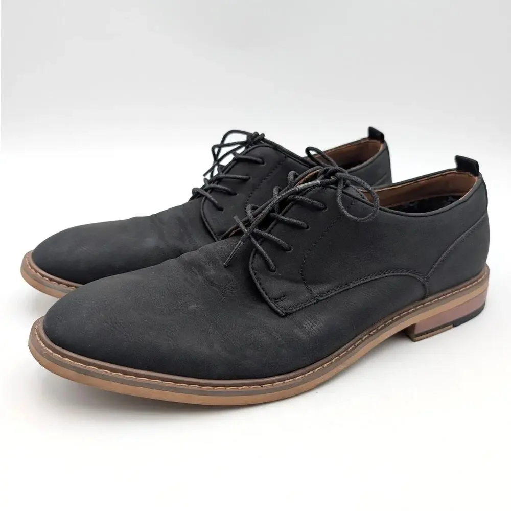 Madden Meuroton Plain Toe Oxford Shoes Lace-Up Men's Black Size US10.5 EU43-44